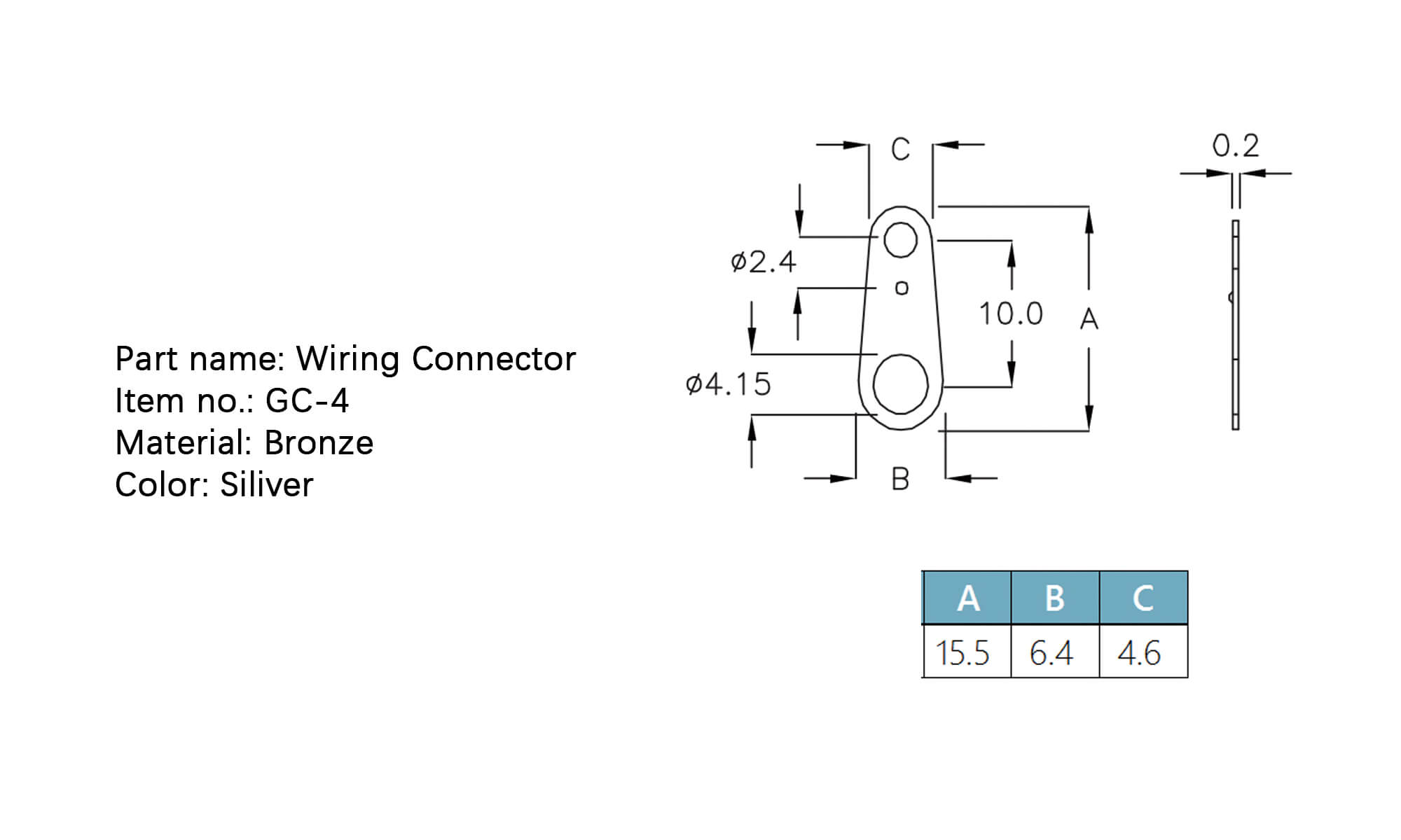 Wiring Connector GC-4